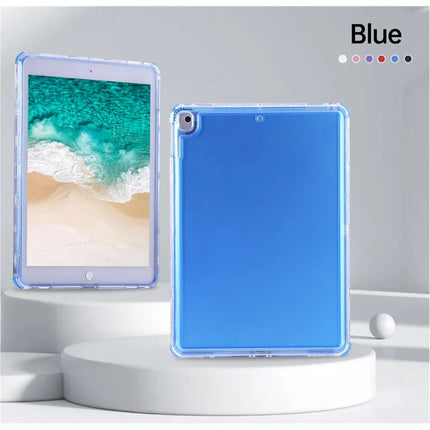 Clear Case for iPad 10.2 (2021)  /  (2020)  /  (2019)  /  Air 10.5 inch (2019) 3 in 1 PC + TPU Shockproof Tablet Cover