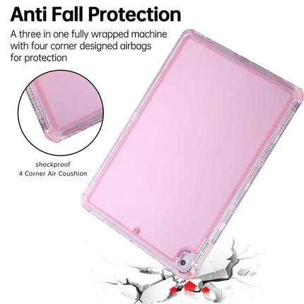 Clear Case for iPad 10.2 (2021)  /  (2020)  /  (2019)  /  Air 10.5 inch (2019) 3 in 1 PC + TPU Shockproof Tablet Cover