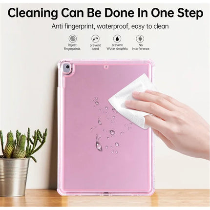 Clear Case for iPad 10.2 (2021)  /  (2020)  /  (2019)  /  Air 10.5 inch (2019) 3 in 1 PC + TPU Shockproof Tablet Cover