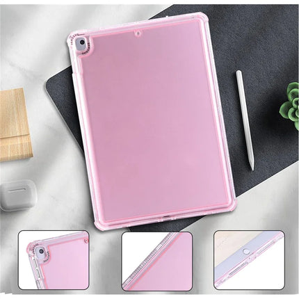 Clear Case for iPad 10.2 (2021)  /  (2020)  /  (2019)  /  Air 10.5 inch (2019) 3 in 1 PC + TPU Shockproof Tablet Cover