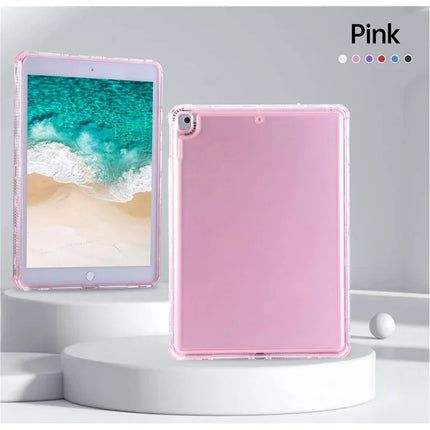Clear Case for iPad 10.2 (2021)  /  (2020)  /  (2019)  /  Air 10.5 inch (2019) 3 in 1 PC + TPU Shockproof Tablet Cover