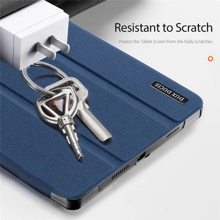 For Lenovo Idea Tab Pro Case DUX DUCIS Domo Series Tri-fold Stand PU Leather Protective Tablet Cover