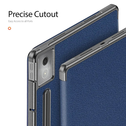 For Lenovo Idea Tab Pro Case DUX DUCIS Domo Series Tri-fold Stand PU Leather Protective Tablet Cover