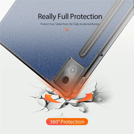 For Lenovo Idea Tab Pro Case DUX DUCIS Domo Series Tri-fold Stand PU Leather Protective Tablet Cover