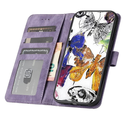 For Samsung Galaxy A36 5G Case Butterfly Design Flip Wallet Leather Phone Cover Skin-Touch