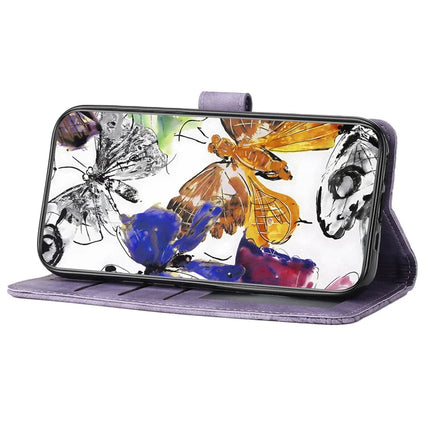 For Samsung Galaxy A36 5G Case Butterfly Design Flip Wallet Leather Phone Cover Skin-Touch