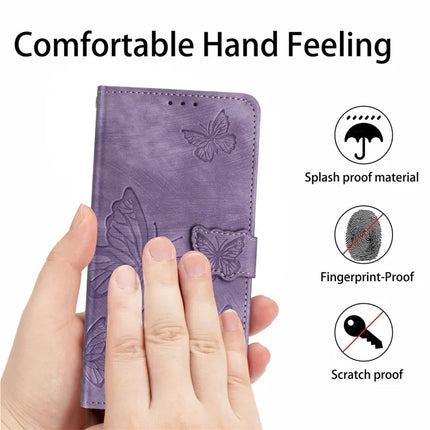 For Honor X7c 4G / 200 Smart 5G Case Butterfly Design Flip Wallet Leather Phone Cover Skin-Touch