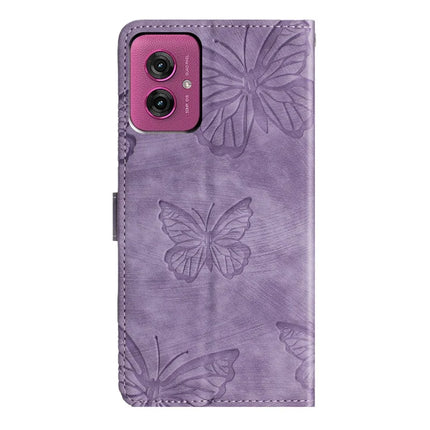 For Motorola Moto G55 5G Case Butterfly Design Flip Wallet Leather Phone Cover Skin-Touch