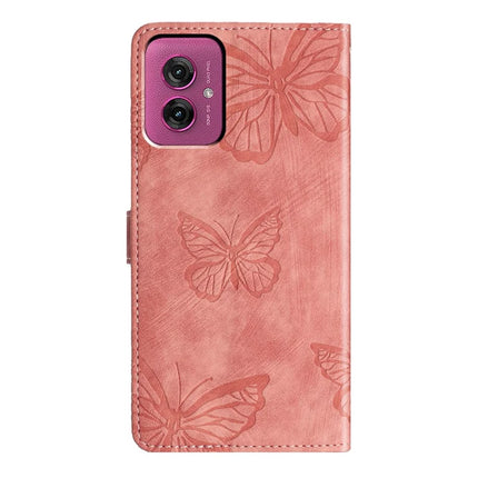 For Motorola Moto G55 5G Case Butterfly Design Flip Wallet Leather Phone Cover Skin-Touch