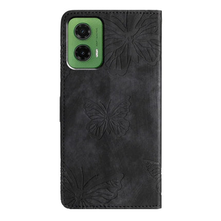 For Motorola Moto G35 5G Case Butterfly Design Flip Wallet Leather Phone Cover Skin-Touch