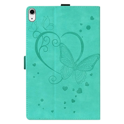 For iPad mini (2024)  /  mini (2021) Leather Case Imprinted Butterfly Tablet Cover Stand Card Slot