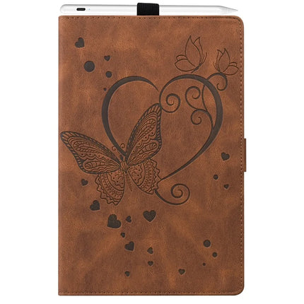 For iPad mini (2024)  /  mini (2021) Leather Case Imprinted Butterfly Tablet Cover Stand Card Slot