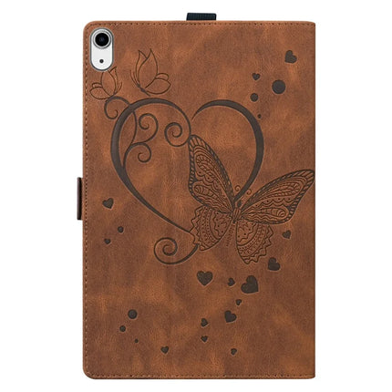 For iPad mini (2024)  /  mini (2021) Leather Case Imprinted Butterfly Tablet Cover Stand Card Slot
