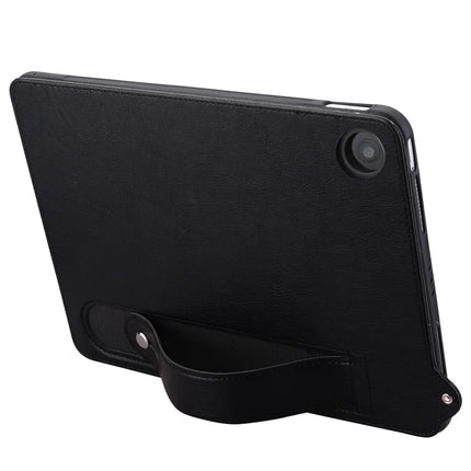Tablet Case For Amazon Fire HD 8 (2018) / (2017) / (2016) / (2015) Hand Strap Kickstand Leather Cover