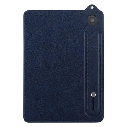 For Amazon Fire 7 (2022) Case Hand Strap Kickstand Leather Tablet Cover