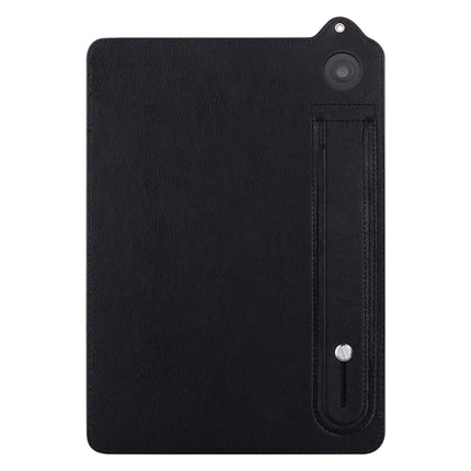 For Amazon Fire 7 (2022) Case Hand Strap Kickstand Leather Tablet Cover