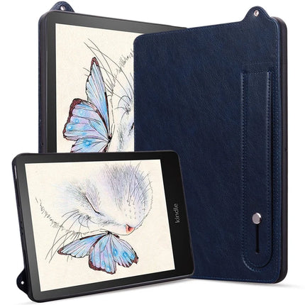 For Amazon Kindle Paperwhite 5 (2021) Case Hand Strap Kickstand Leather Tablet Cover