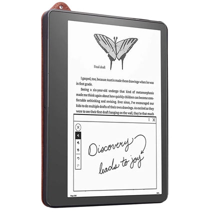 For Amazon Kindle Scribe (2024) / (2022) Case Hand Strap Kickstand Leather Tablet Cover