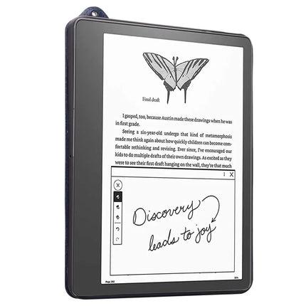 For Amazon Kindle Scribe (2024) / (2022) Case Hand Strap Kickstand Leather Tablet Cover