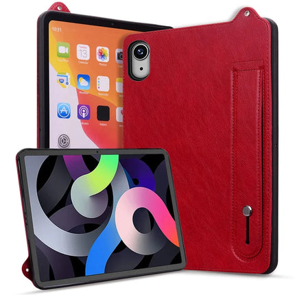 For iPad 10.9 (2022) Case Hand Strap Kickstand Leather Tablet Cover