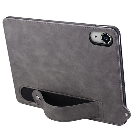 For iPad 10.9 (2022) Case Hand Strap Kickstand Leather Tablet Cover
