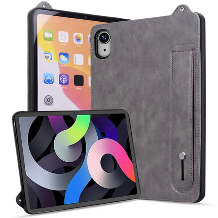 For iPad 10.9 (2022) Case Hand Strap Kickstand Leather Tablet Cover
