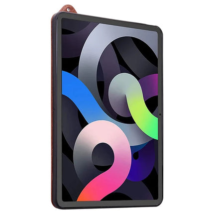 For iPad 10.9 (2022) Case Hand Strap Kickstand Leather Tablet Cover