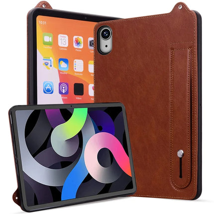 For iPad 10.9 (2022) Case Hand Strap Kickstand Leather Tablet Cover