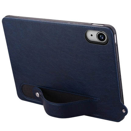 For iPad 10.9 (2022) Case Hand Strap Kickstand Leather Tablet Cover