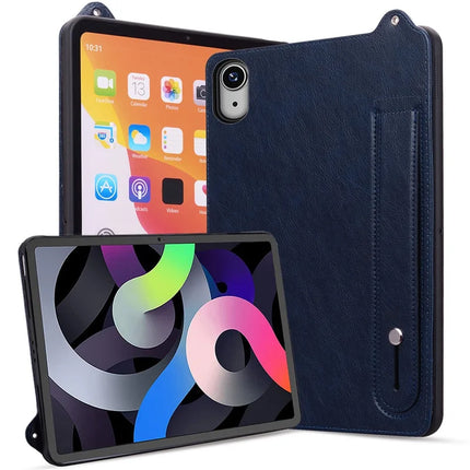 For iPad 10.9 (2022) Case Hand Strap Kickstand Leather Tablet Cover