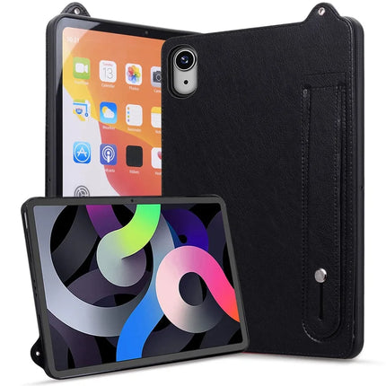 For iPad 10.9 (2022) Case Hand Strap Kickstand Leather Tablet Cover