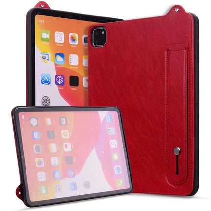 Tablet Case For iPad Air 11 (2024) / iPad Air (2022) / (2020) / iPad Pro 11 (2021) / (2020) Hand Strap Kickstand Leather Cover