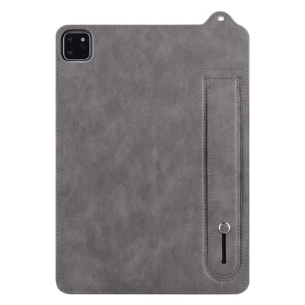 Tablet Case For iPad Air 11 (2024) / iPad Air (2022) / (2020) / iPad Pro 11 (2021) / (2020) Hand Strap Kickstand Leather Cover