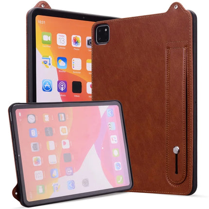 Tablet Case For iPad Air 11 (2024) / iPad Air (2022) / (2020) / iPad Pro 11 (2021) / (2020) Hand Strap Kickstand Leather Cover