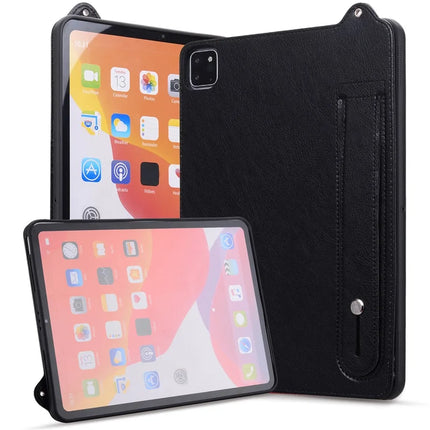 Tablet Case For iPad Air 11 (2024) / iPad Air (2022) / (2020) / iPad Pro 11 (2021) / (2020) Hand Strap Kickstand Leather Cover
