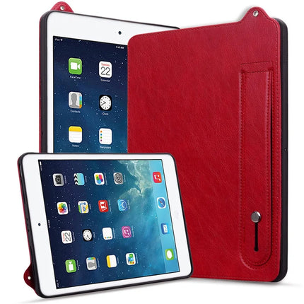 Tablet Case For iPad 10.2 (2020) /  (2019) / iPad Air 10.5 inch (2019) Hand Strap Kickstand Leather Cover