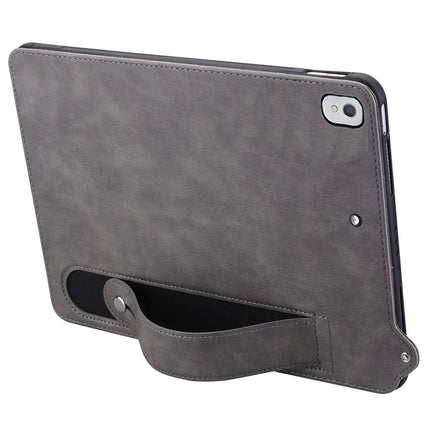 Tablet Case For iPad 10.2 (2020) /  (2019) / iPad Air 10.5 inch (2019) Hand Strap Kickstand Leather Cover