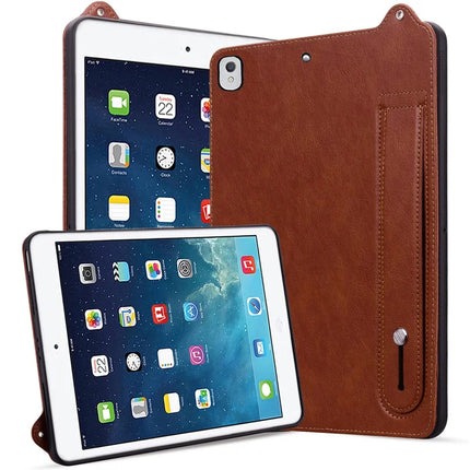Tablet Case For iPad 10.2 (2020) /  (2019) / iPad Air 10.5 inch (2019) Hand Strap Kickstand Leather Cover