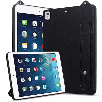 Tablet Case For iPad 10.2 (2020) /  (2019) / iPad Air 10.5 inch (2019) Hand Strap Kickstand Leather Cover