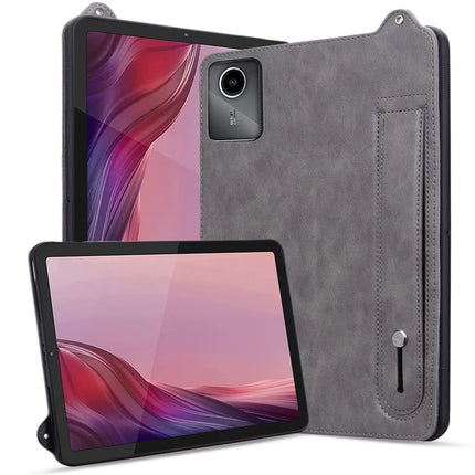 For Lenovo Tab M11 / Tab K11 Case Hand Strap Kickstand Leather Tablet Cover