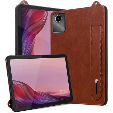 For Lenovo Tab M11 / Tab K11 Case Hand Strap Kickstand Leather Tablet Cover