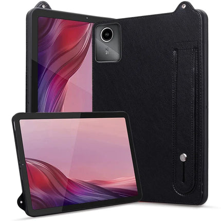 For Lenovo Tab M11 / Tab K11 Case Hand Strap Kickstand Leather Tablet Cover