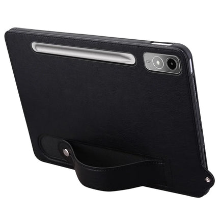 For Lenovo Tab P12 Case Hand Strap Kickstand Leather Tablet Cover