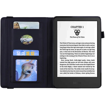 For Amazon Kindle Paperwhite (2024) Case Flower Pattern Leather Tablet  Cover