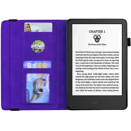 For Amazon Kindle Paperwhite (2024) Case Flower Pattern Leather Tablet  Cover