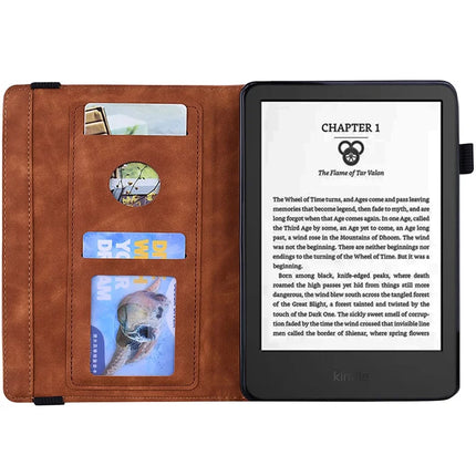 For Amazon Kindle Paperwhite (2024) Case Flower Pattern Leather Tablet  Cover
