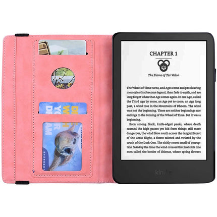 For Amazon Kindle Paperwhite (2024) Case Flower Pattern Leather Tablet  Cover