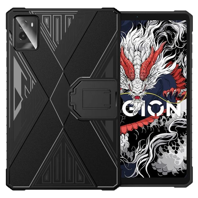 For Lenovo Legion Y700 (2024) TPU Case Kickstand Tablet Protective Cover - Black